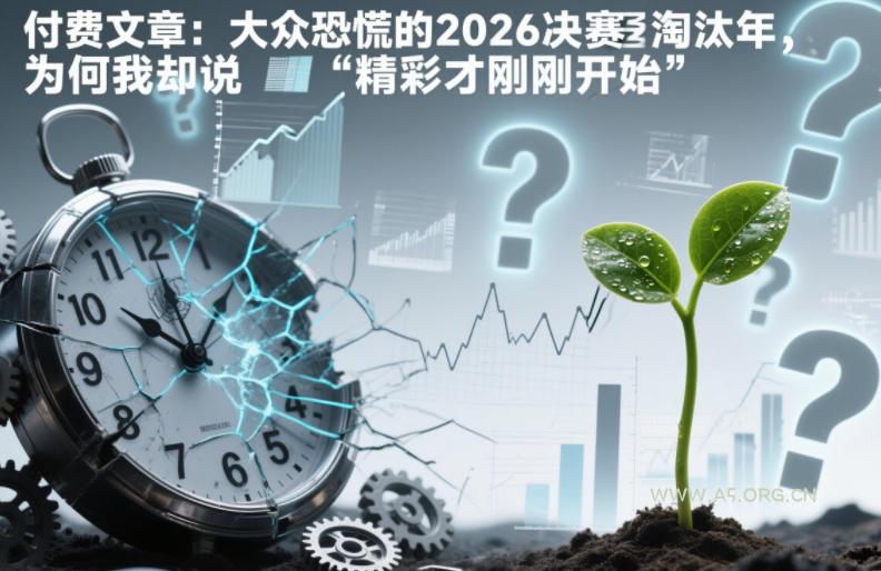 大众恐慌的2026决赛淘汰年，为何我却说“精彩才刚刚开始”？-小红泡