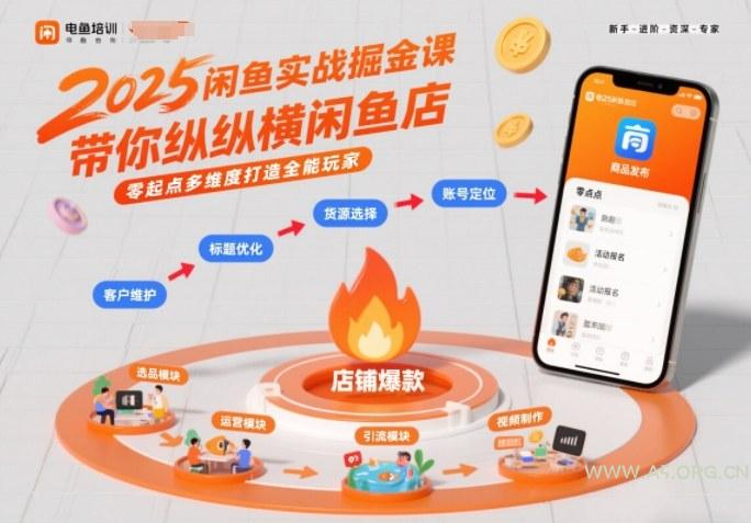 2025闲鱼实战掘金课，带你纵横闲鱼店，零起点多维度打造全能玩家-小红泡