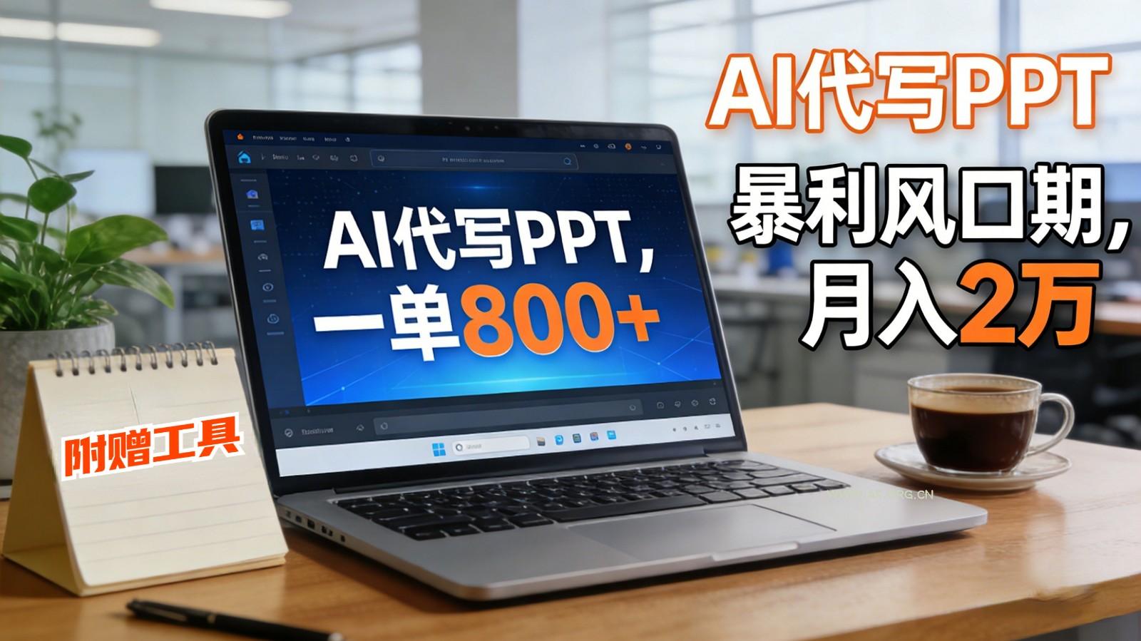 AI 代写做 PPT！一单狂赚 800+，风口期月入 2 万(工具 + 提示词直接送)-小红泡
