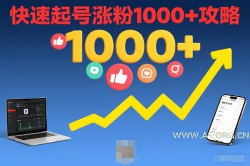 短视频涨粉教学,快速起号涨粉1000+攻略-小红泡