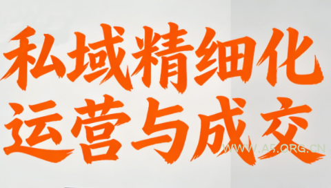 楚老师·私域精细化运营与成交-小红泡