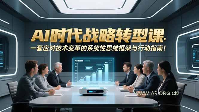 AI时代战略转型课：一套应对技术变革的系统性思维框架与行动指南！-小红泡