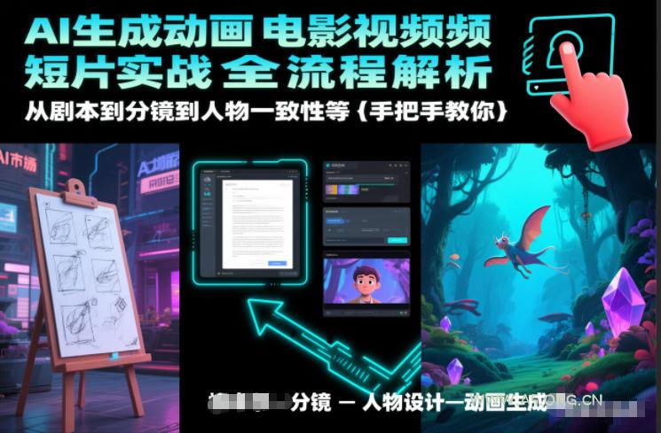 AI生成动画电影视频短片实战全流程解析，从剧本到分镜到人物一致性等手把手教你-小红泡