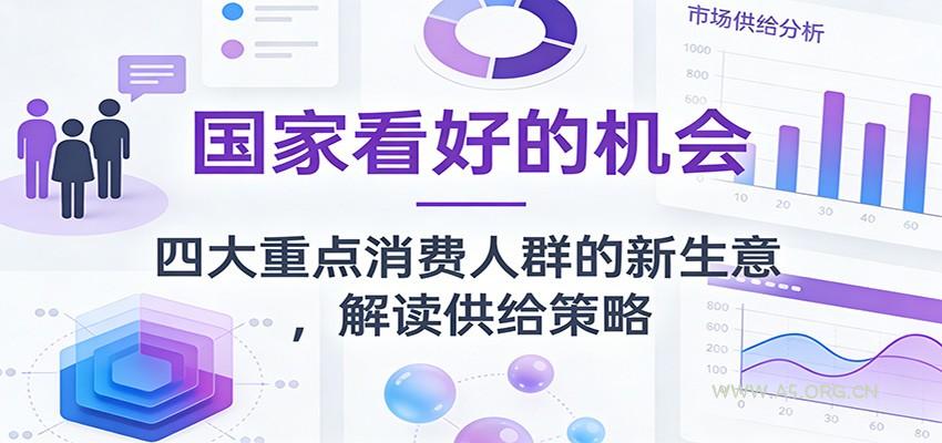 公众号付费文章：国家看好的机会，四大重点消费人群的新生意，解读供给策略-小红泡