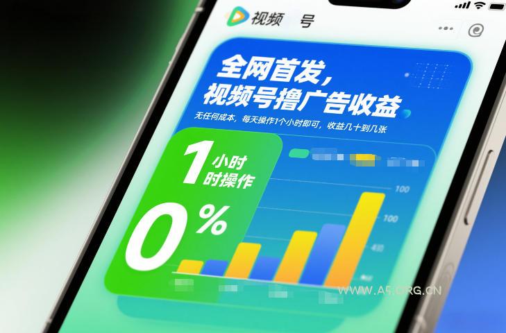 全网首发,视频号撸广告收益,无任何成本,每天操作1个小时即可,收益几十到几张-小红泡