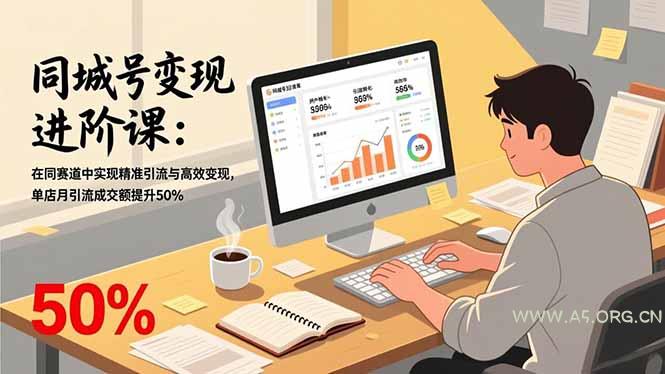 同城号变现进阶课:在同城赛道中实现精准引流与高效变现,单店月引流成交额提升50%-小红泡