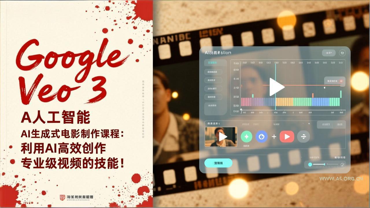 Google Veo 3人工智能AI生成式电影制作课程:利用AI高效创作专业级视频的技能!-小红泡