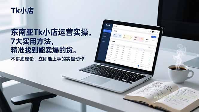 东南亚Tk小店运营实操，7大实用方法，精准找到能卖爆的货。不讲虚理论，立即能上手的实操动作-小红泡