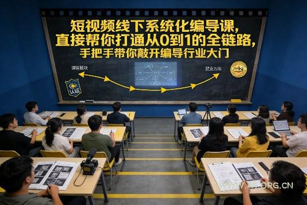 短视频线下系统化编导课,直接帮你打通从0到1的全链路,手把手带你敲开编导行业大门-小红泡