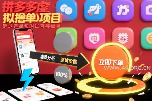 拼多多虚拟撸单项目,跳过选品和测试直接撸单-小红泡