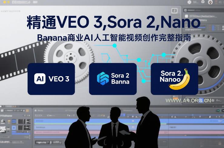 精通VEO 3,Sora 2,Nano Banana商业AI人工智能视频创作完整指南-小红泡
