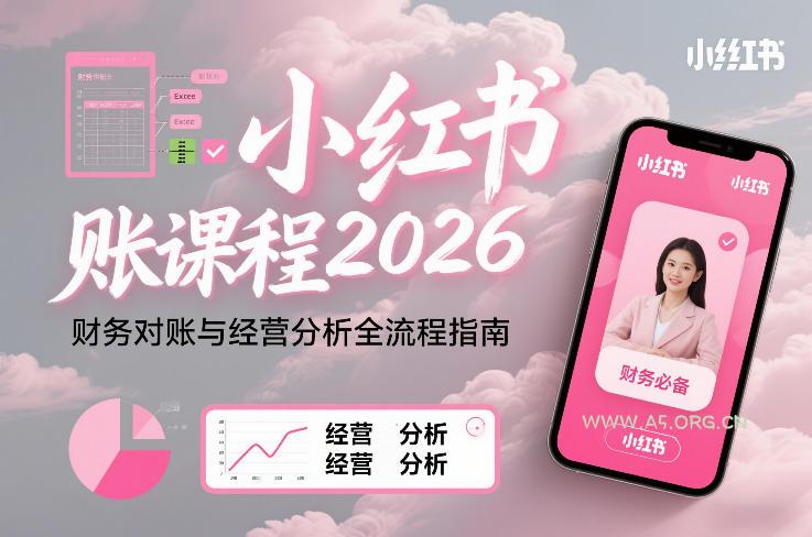 小红书对账课程2026，财务对账与经营分析全流程指南-小红泡