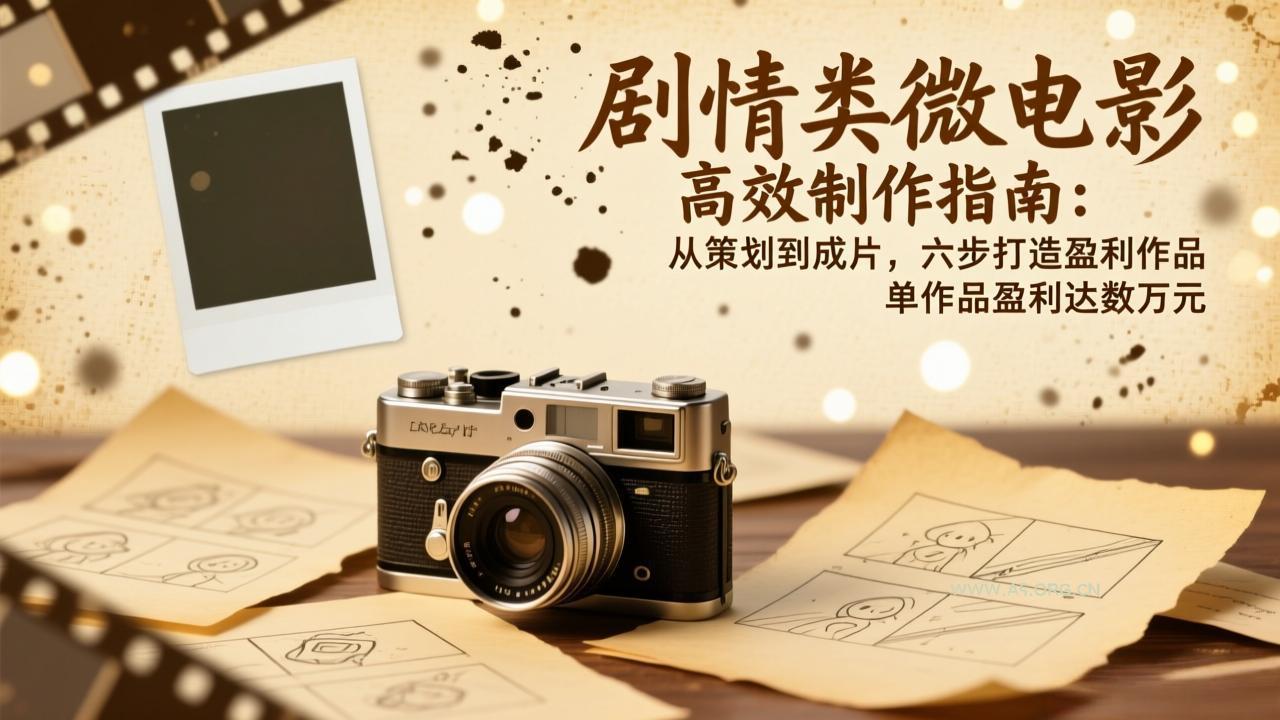 剧情类微电影高效制作指南:从策划到成片,六步打造盈利作品,单作品盈利达数万元-小红泡