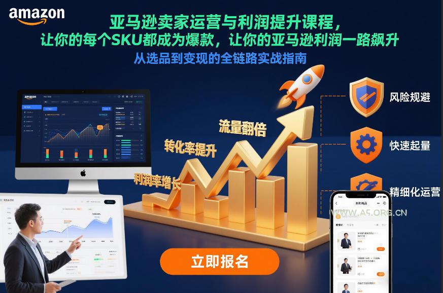亚马逊卖家运营与利润提升课程,让你的每个SKU都成为爆款,让你的亚马逊利润一路飙升(更新12月)-小红泡