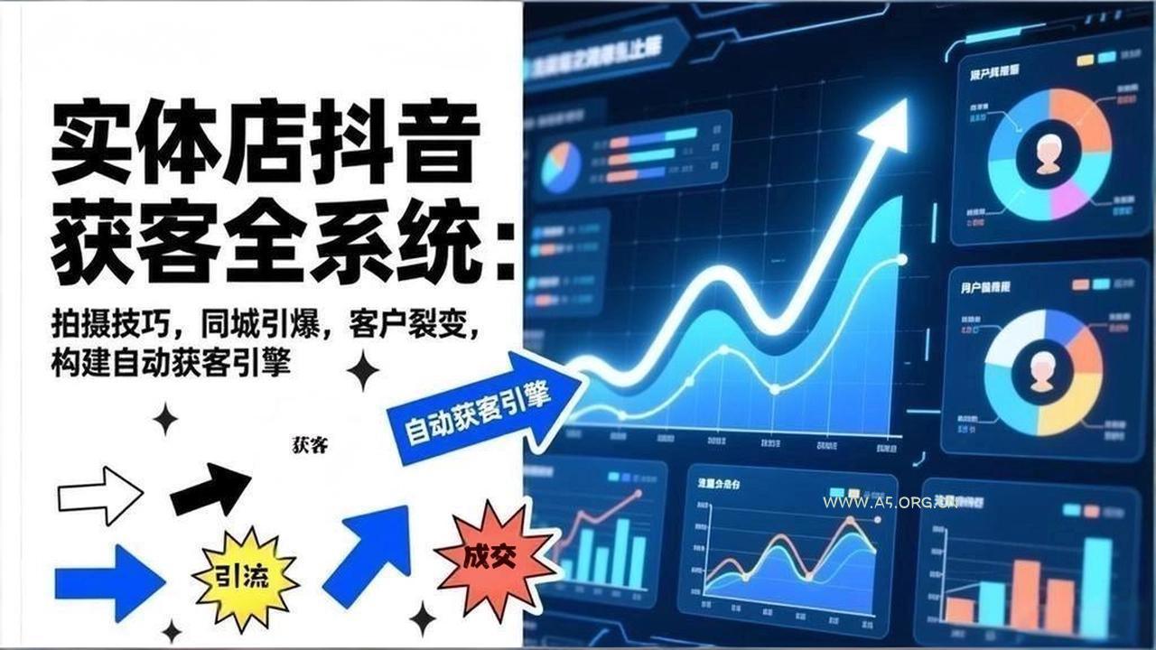 2026实体店抖音获客全系统:拍摄技巧,同城引爆,客户裂变,构建自动获客引擎-小红泡