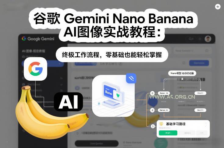谷歌Gemini Nano Banana AI图像实战教程:终极工作流程,零基础也能轻松掌握-小红泡