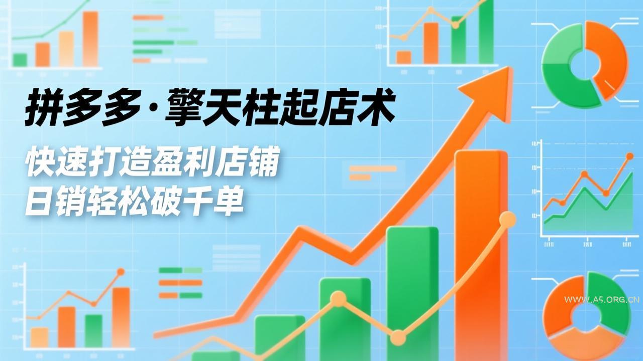 拼多多·擎天柱起店术,爆流布局、利润起飞、不断流,快速打造盈利店铺,日销轻松破千单-小红泡