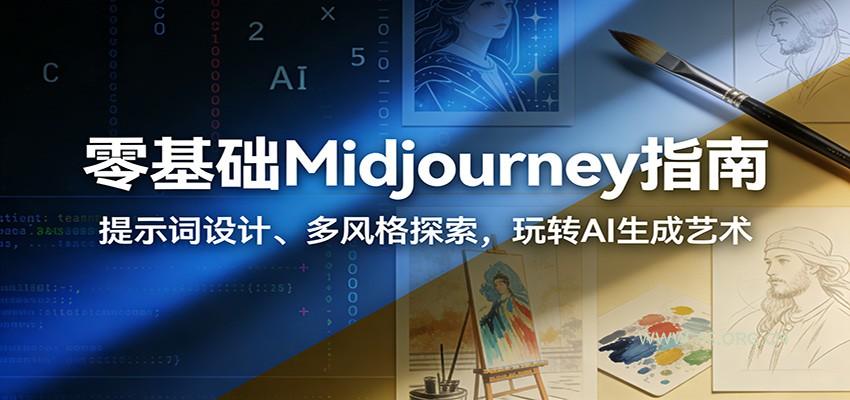 零基础Midjourney指南:提示词设计、多风格探索,玩转AI生成艺术-小红泡