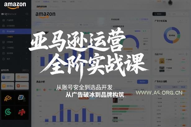 亚马逊运营全阶实战课,从账号安全到选品开发,从广告破冰到品牌构筑(更新2026)-小红泡