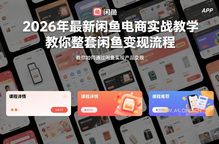 2026年最新闲鱼电商实战教学，教你整套闲鱼变现流程-小红泡