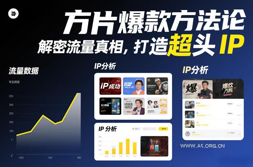 方片爆款方法论,解密流量真相,打造超头IP-小红泡