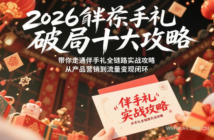 2026伴手礼破局十大攻略,带你走通伴手礼全链路实战攻略,从产品营销到流量变现闭环-小红泡
