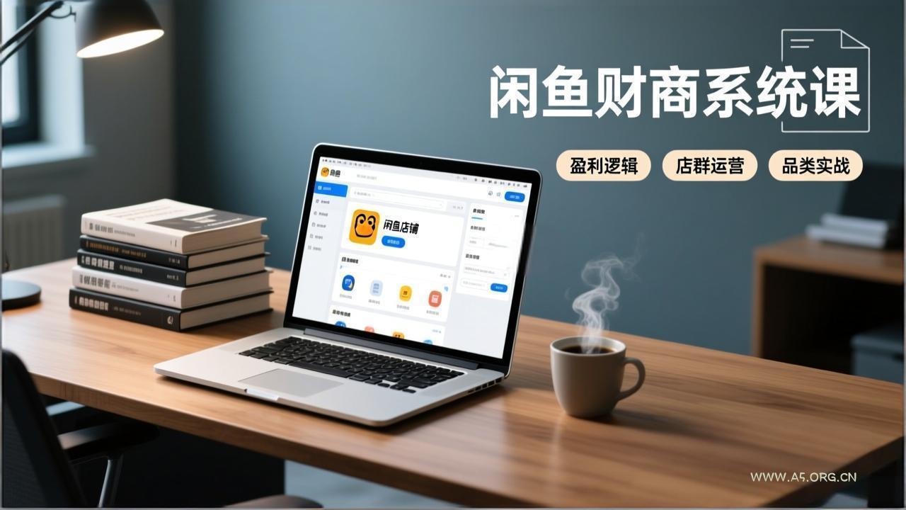 闲鱼财商系统课：从盈利逻辑、店群运营到品类实战，实现稳定月入过万-小红泡