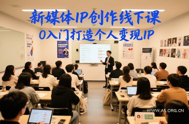 新媒体IP创作线下课,0入门打造个人变现IP-小红泡