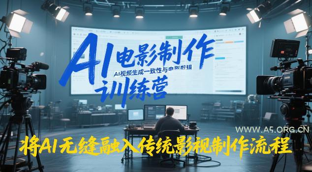 AI电影制作训练营，掌握AI视频生成一致性与电影剪辑，将AI无缝融入传统影视制作流程-小红泡