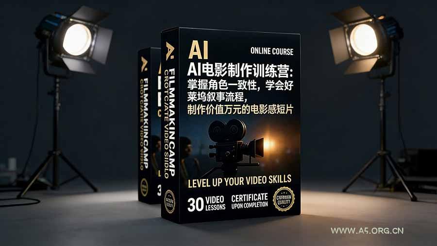 AI电影制作训练营：掌握角色一致性，学会好莱坞叙事流程，制作价值万元的电影感短片-小红泡