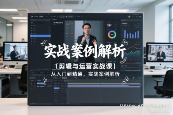 剪辑与运营实战课,从入门到精通,实战案例解析(更新2026)-小红泡