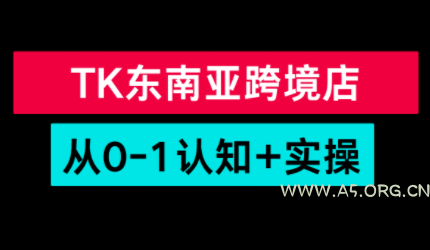 TikTok东南亚跨境从0-1认知实操课-小红泡