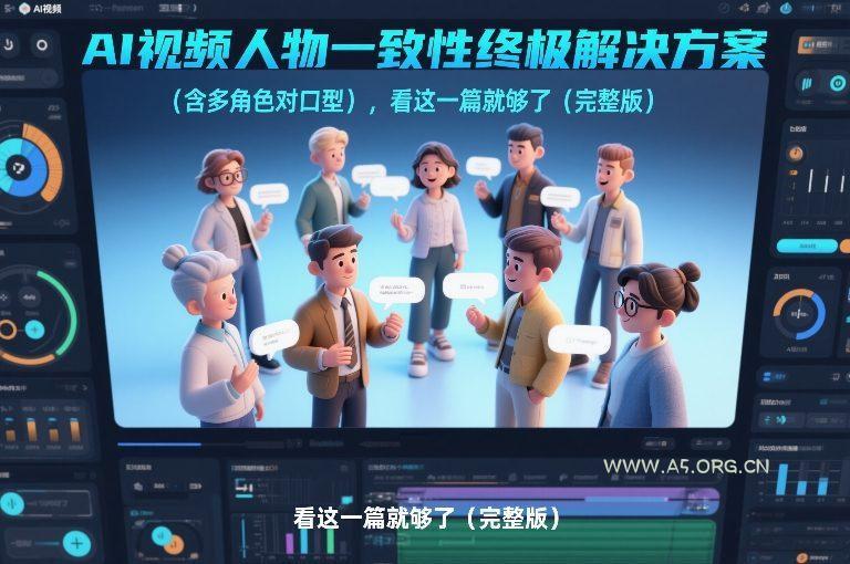 AI视频人物一致性终极解决方案(含多角色对口型)，看这一篇就够了(完整版)-小红泡