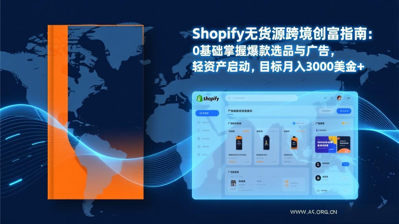 Shopify爆款打法实战：从选品到广告投放，复制爆款模型，驱动独立站月销售额破万刀-小红泡