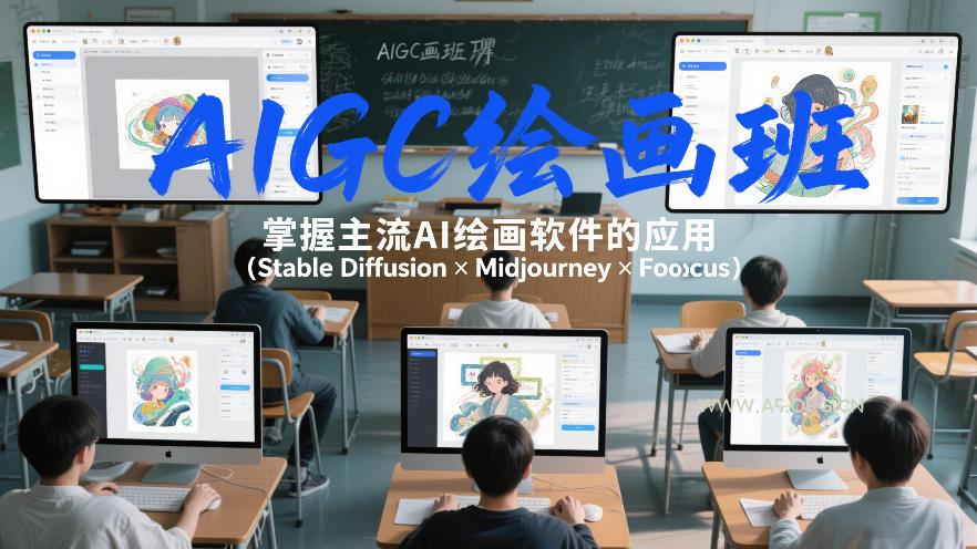 AIGC绘画班,掌握主流Ai绘画软件的应用(Stable Diffusion x Midjourney x Fooocus)-小红泡