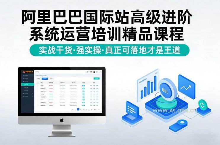 阿里巴巴国际站高级进阶系统运营培训精品课程，实战干货，强实操，真正可落地才是王道-小红泡