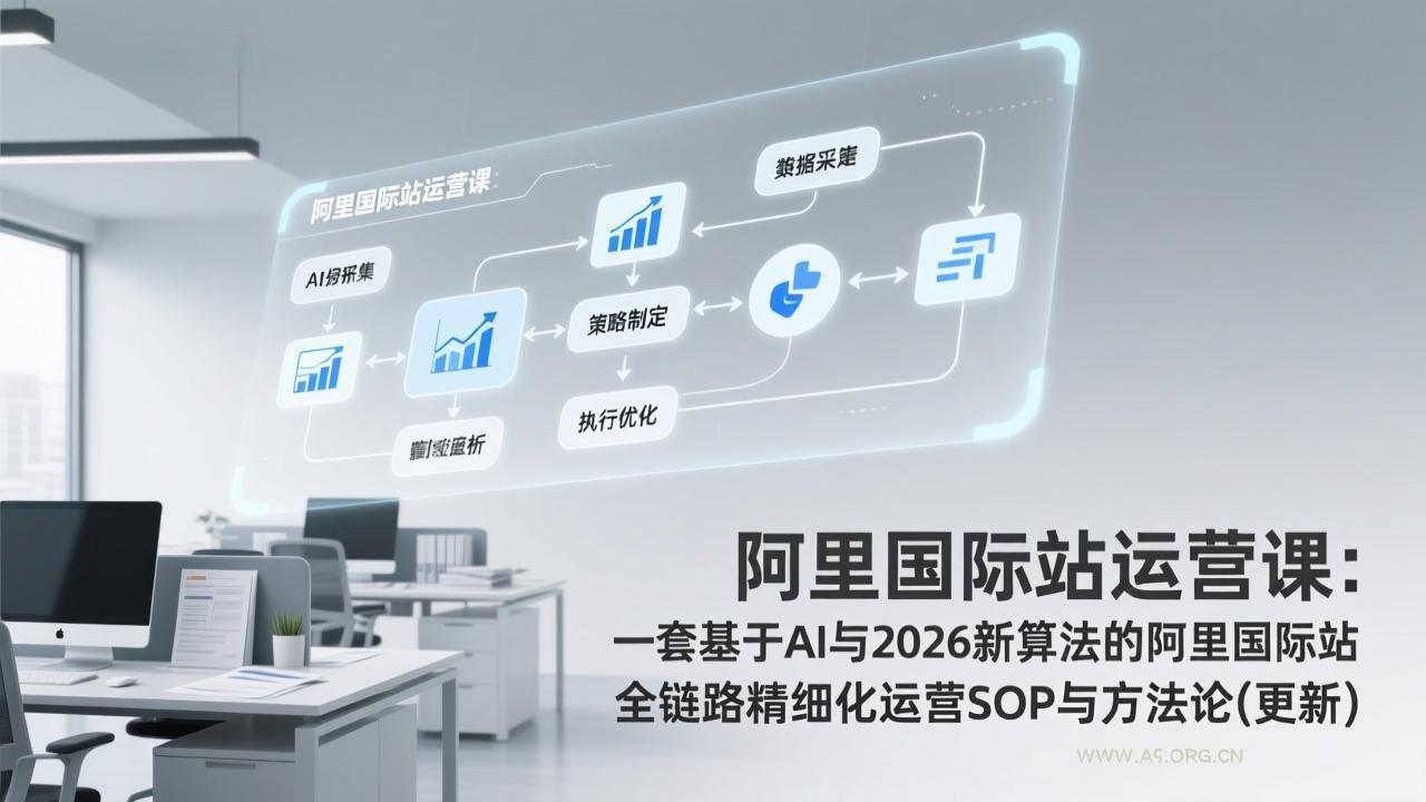 阿里国际站运营课:一套基于AI与2026新算法的阿里国际站全链路精细化运营SOP与方法论(更新-小红泡