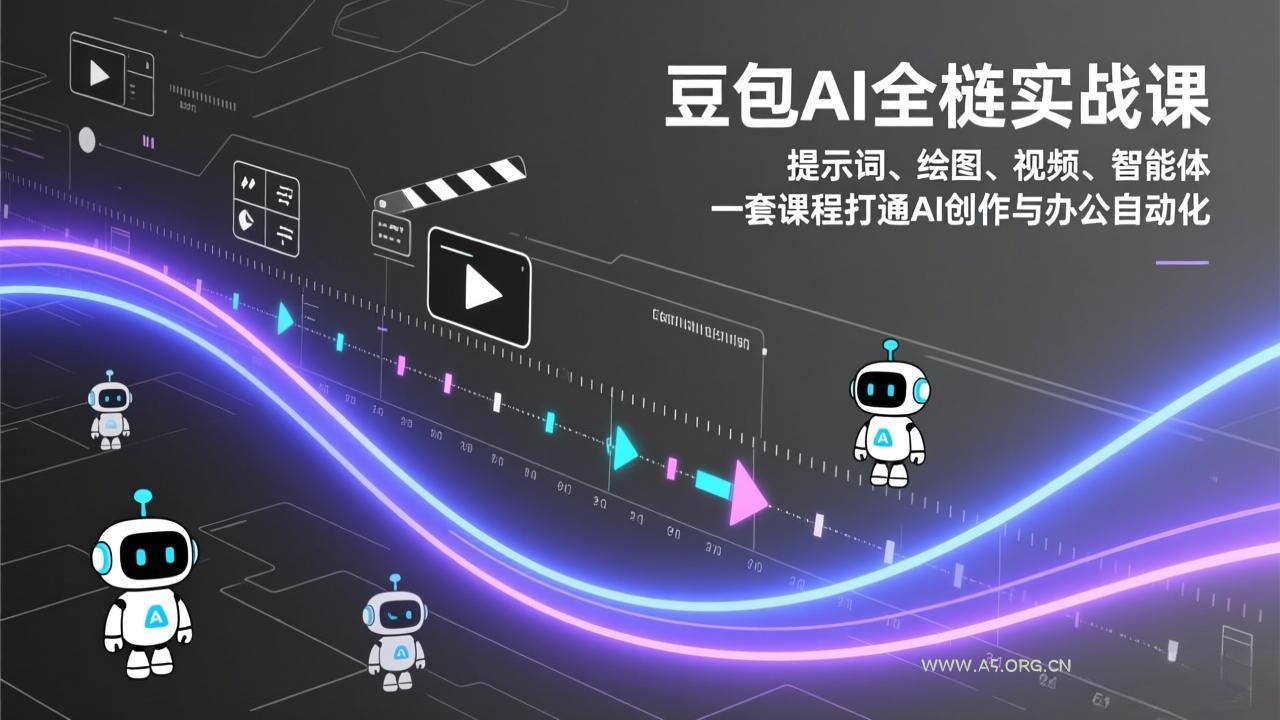 豆包AI全栈实战课:提示词、绘图、视频、智能体,一套课程打通AI创作与办公自动化-小红泡