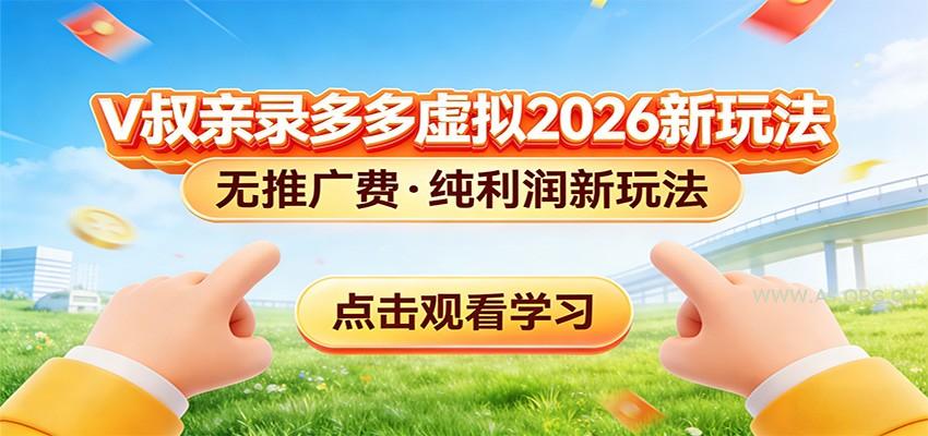 拼多多虚拟电商新玩法，0推广费0成本启动，专为新手打造-小红泡