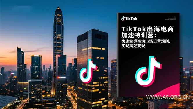 TikTok出海电商加速特训营-更新:快速掌握海外市场运营规则,实现高效变现-小红泡