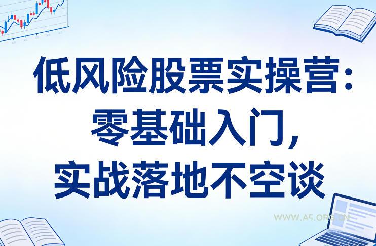 低风险股票实操营:零基础入门,实战落地不空谈-小红泡