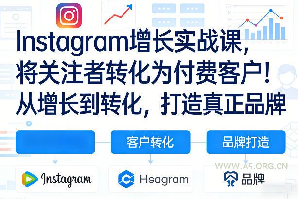 Instagram增长实战课，将关注者转化为付费客户！从增长到转化，打造真正品牌(双语字幕)-小红泡