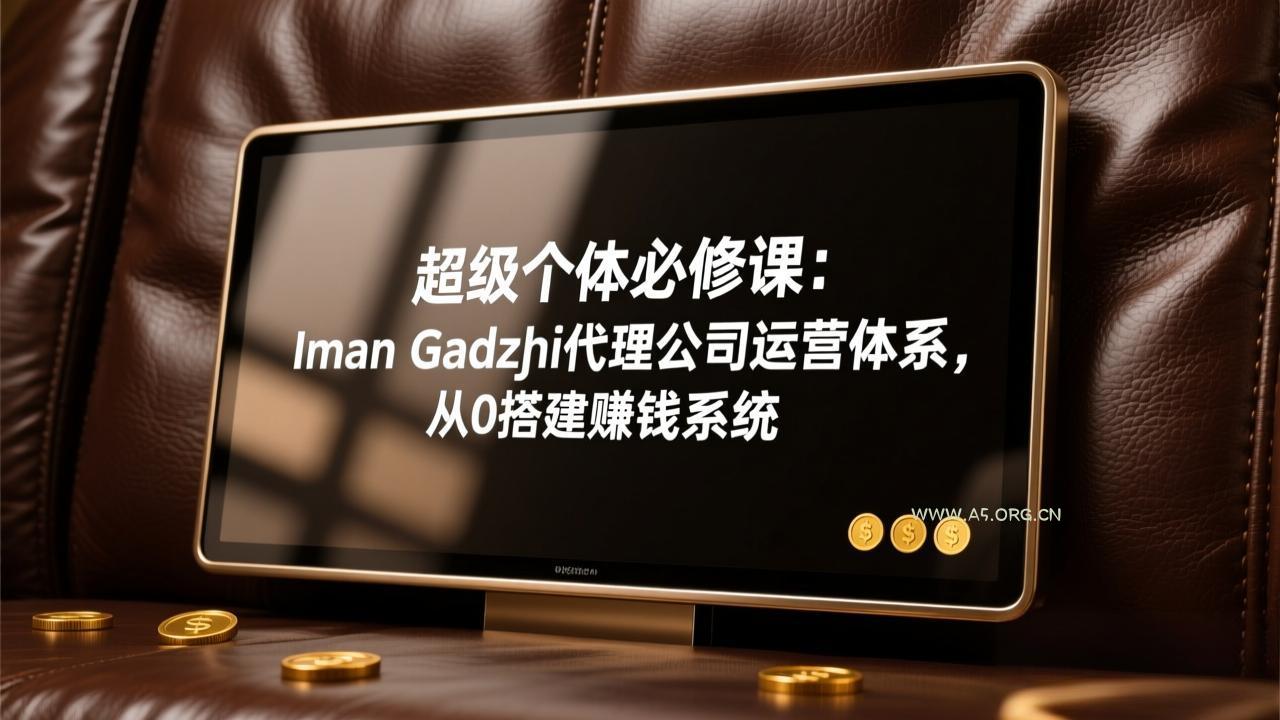 超级个体必修课：Iman Gadzhi代理公司运营体系，从0搭建赚钱系统-小红泡