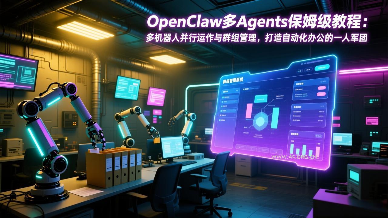 OpenClaw多Agents保姆级教程:多机器人并行运作与群组管理,打造自动化办公的一人军团-小红泡
