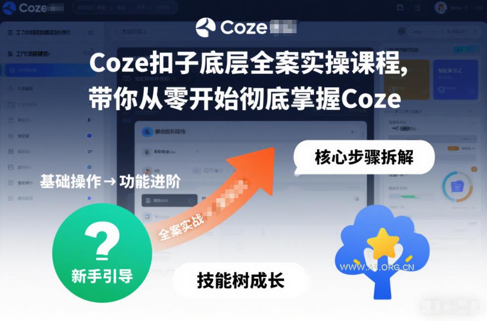 Coze扣子底层全案实操课程,带你从零开始彻底掌握Coze(更新3月)-小红泡