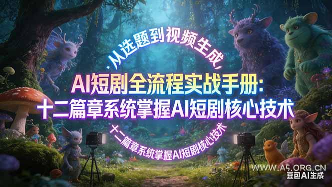 AI 短剧全流程实战手册:从选题到视频生成,十二篇章系统掌握 AI 短剧核心技术-小红泡