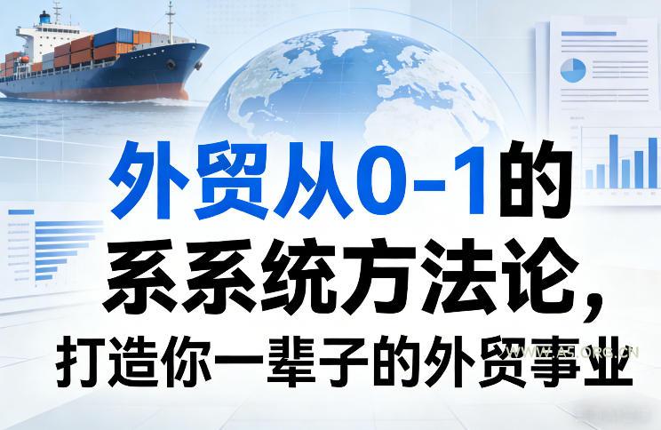 外贸从0-1的系统方法论，打造你一辈子的外贸事业-小红泡