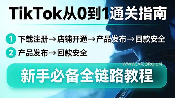 TikTok从0到1通关指南:下载注册→店铺开通→产品发布→回款安全,新手必备全链路教程-小红泡
