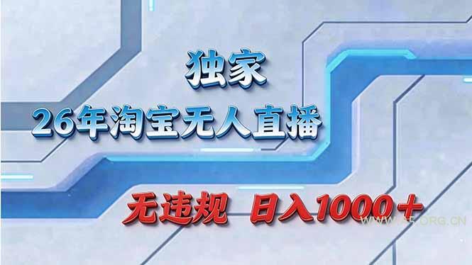 拒绝死工资!淘宝无人直播,让你睡觉都在进账-小红泡
