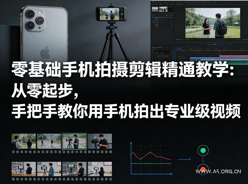 零基础手机拍摄剪辑精通教学:从零起步,手把手教你用手机拍出专业级视频-小红泡